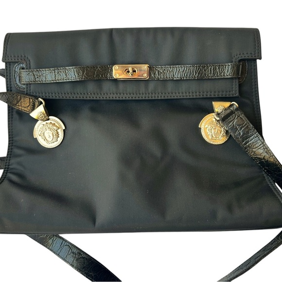 Classy Nylon and Leather Versace - Picture 1 of 11